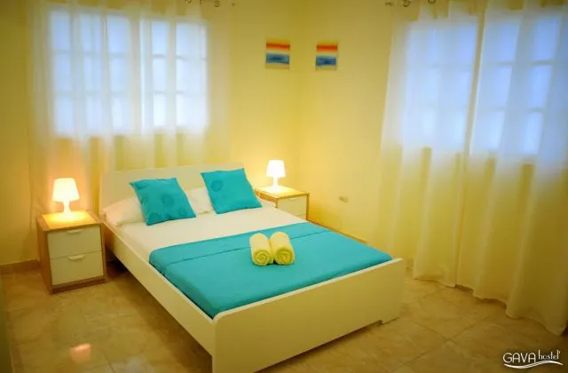 Gava Hostel Punta Cana room 1 large bed